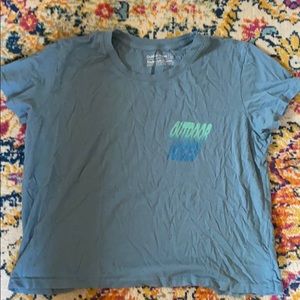 Outdoor voices short sleeve crop top